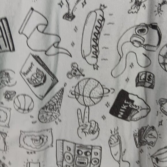 Nike Air Graphic T-Shirt XL Athletic Cut 100% Cotton Mens Gray Casual Activewear - Picture 5 of 10